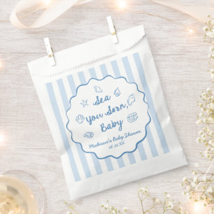 Sachets En Papier Bientôt à la mer Bébé Shower Côtier