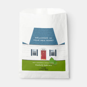 Sachets En Papier Bienvenue Nouvelle Maison Logo Client Maison Cadea