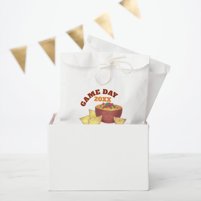 Sachets En Papier Big Football Jeu Tailgate Party Chips Fromage Dip (Fête)