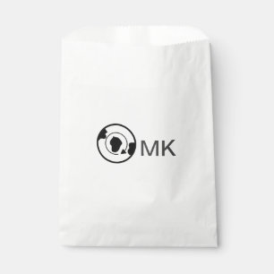 Sachets En Papier Black world globe ajouter nom monogramme détails d