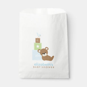Sachets En Papier Blocs d'ours et de jouets Baby shower garçon