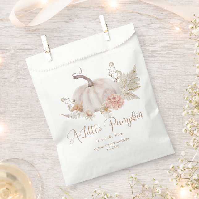 Sachets En Papier Boho citrouille de chute prendre un sac de faveur (Coupé)