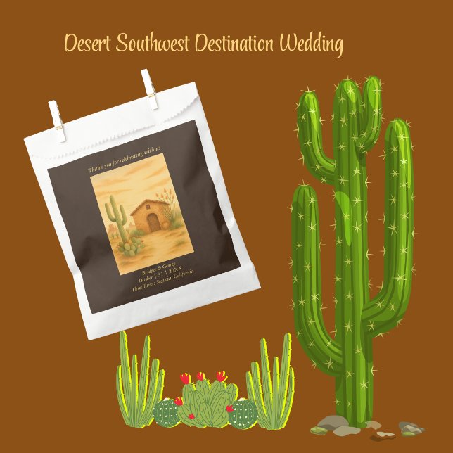 Sachets En Papier Boho Desert Southwest Rustic Mariage (Créateur téléchargé)