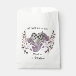 Sachets En Papier Boho Fleur sauvage Viking Love Mariage gothique Fa