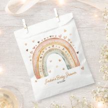 Boho Rainbow Watercolor Baby shower