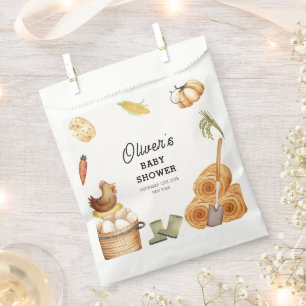 Sachets En Papier Boho Rustique Cultivé Localement Baby shower De Po