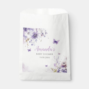 Sachets En Papier Boho Watercolor Floral Butterfly Girl Baby shower