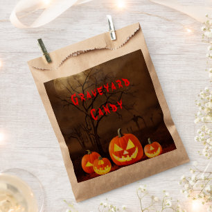 Sachets En Papier Bonbons de cimetière Halloween Cimetière effrayant