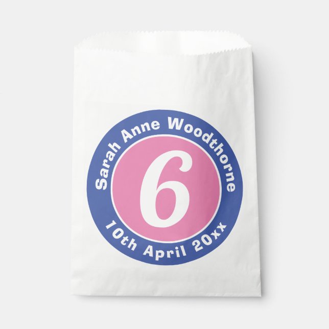 Sachets En Papier Bonbons de fête d'anniversaire pour enfants (Devant)