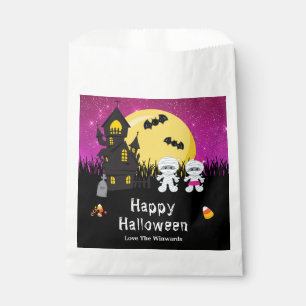 Sachets En Papier Bonne fête d'Halloween maman rose