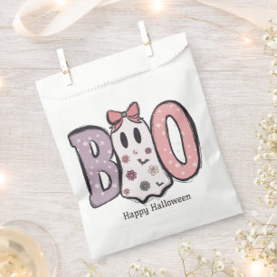 Sachets En Papier Boo Adorable Ghost Pastel Couleurs Halloween heure
