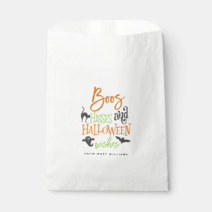 Sachets En Papier Boos Hisses and Halloween Wishes