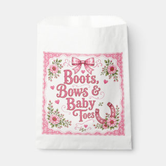 Sachets En Papier Boots, Rubans et Petits Pieds
