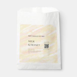 Sachets En Papier Bougie au lait de soja et au miel entreprise ajout