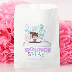 Sachets En Papier Bounce House Jump Sixième anniversaire