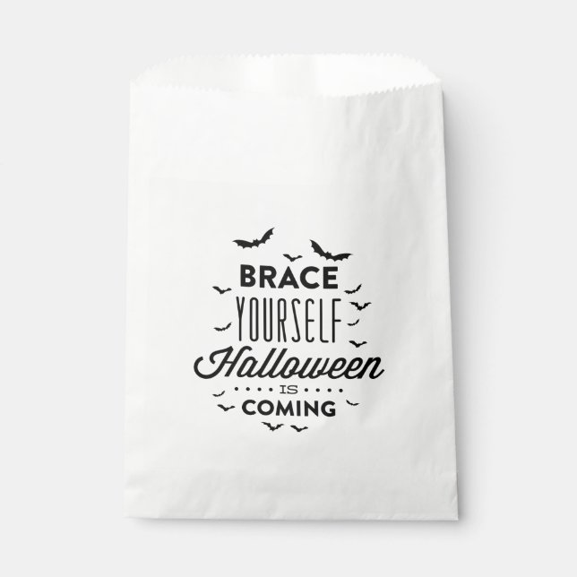 Sachets En Papier BRASSEZ-VOUS HALLOWEEN Halloween Favoriser Sac (Devant)