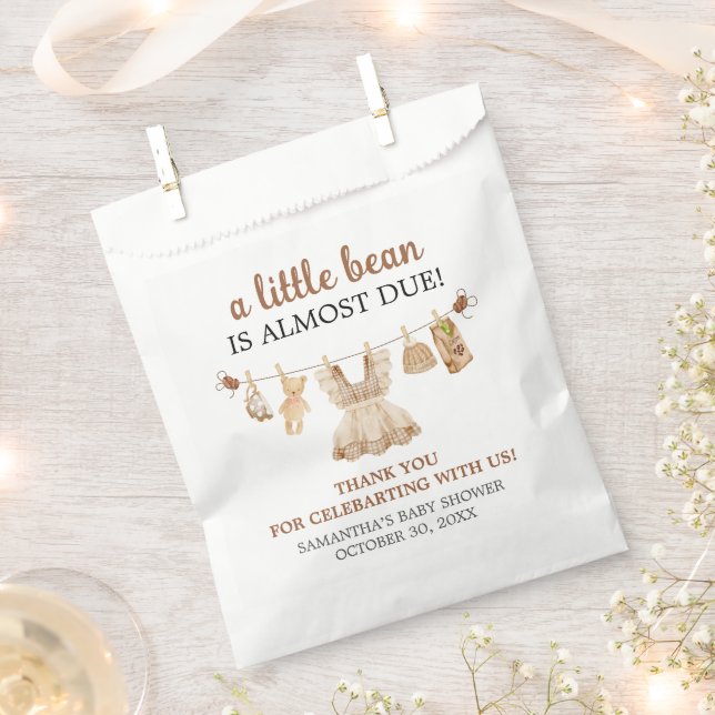 Sachets En Papier Brewing Coffee Baby Shower (Coupé)