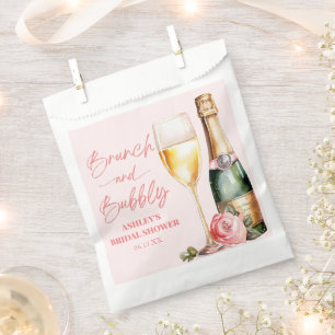 Sachets En Papier Brunch et Fête des mariées champagne Bubbly Mimosa