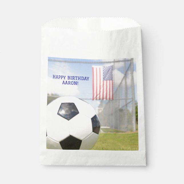 Sachets En Papier But Poster noir et blanc Soccer Ball Sports (Devant)