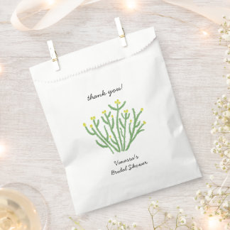 Sachets En Papier Cactus Fleur Jaune Cholla Shower Nuptial