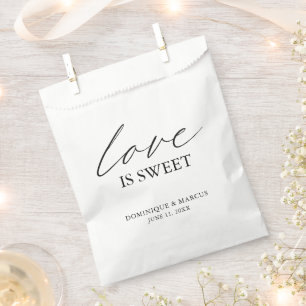Sachets En Papier Calligraphie Chic Mariage simple et élégant