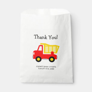 Sachets En Papier Camion de jouets garçons baby shower fête de faveu