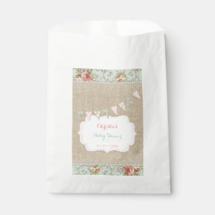 Sachets En Papier Campagnard Chic Rustique Délabré Floral Toile de J