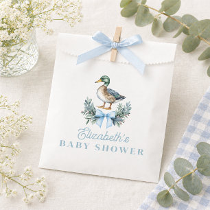Sachets En Papier Canard colvert bébé garçon bleu Shower de bébé
