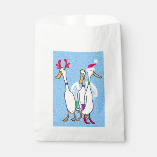 Sachets En Papier Canards costumés de Noël