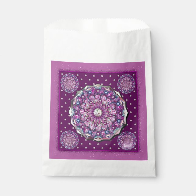 Sachets En Papier Cardinal Red Rosace (Devant)