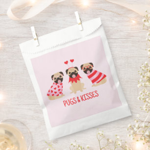Sachets En Papier Carlins Et Baisers De Bons Chiens Carlins