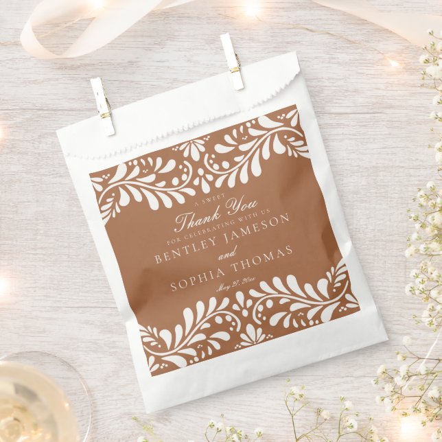 Sachets En Papier Carreau de Talavera en argile Mariage espagnol de  (Coupé)