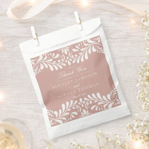 Sachets En Papier Carreaux Talavera rose Espagne Fiesta Mariage Dess