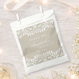 Sachets En Papier Carrelage Talavera beige Fiesta Baby shower Desser