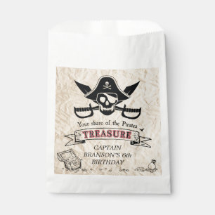 Sachets En Papier Carte des trésors vintages de pirates Merci