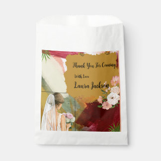 Sachets En Papier carton d'invitation de bapteme de mariage à l'aqua
