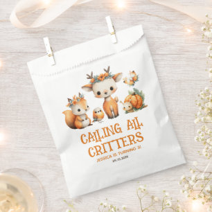 Sachets En Papier Cartoon Animaux de la Forêt Anniversaire Enfants A