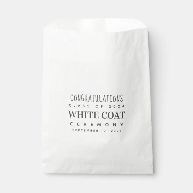 Sachets En Papier Cérémonie de remise de manteau blanc - Cérémonie d (Devant)