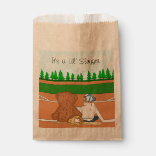 Sachets En Papier C'est un Lil' Slugger Baseball Baby shower à thè