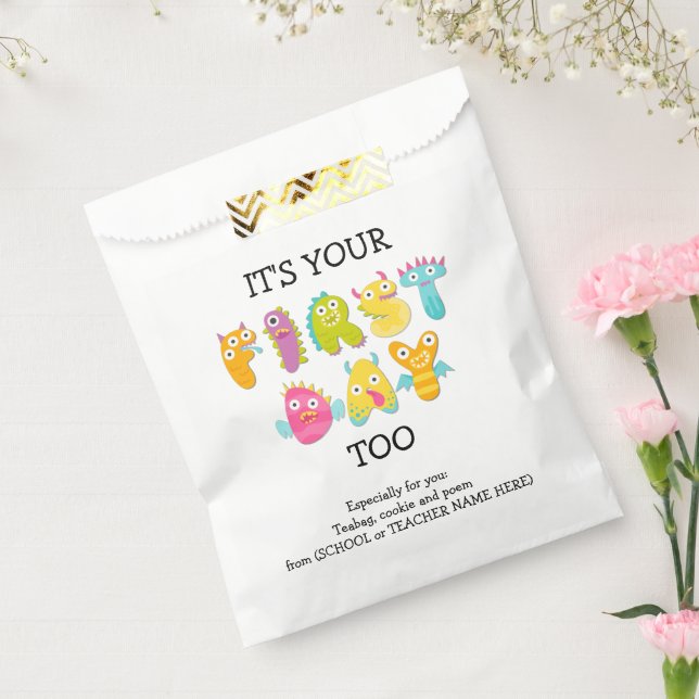 Sachets En Papier C'EST VOTRE PREMIER JOUR TROP Sac Favori Parent (Scellé)