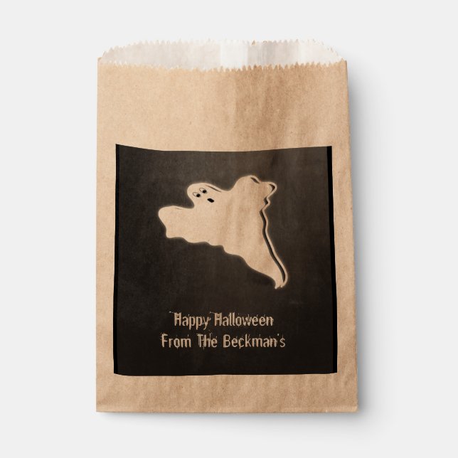 Sachets En Papier Chalk Board Éffrayant Halloween Ghost (Devant)