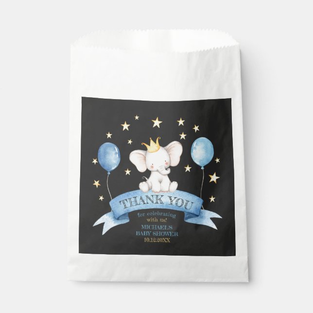 Sachets En Papier chalk elephant STARS BALLOONS (Devant)