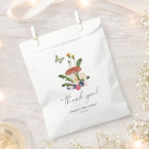 Sachets En Papier Champignons baby shower merci