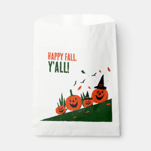 Sachets En Papier Chapeau de sorcière citrouille mignon Happy Fall Y