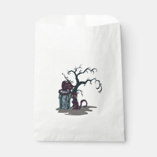 Sachets En Papier Chats noirs Halloween Arbre de pierre noire