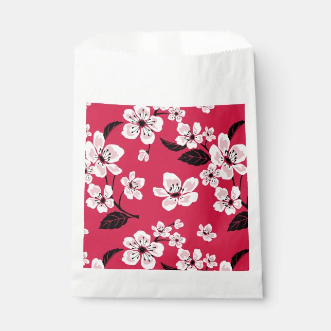 SACHETS EN PAPIER CHERRY BLOSSOM - SAKURA (ROUGE) (Devant)