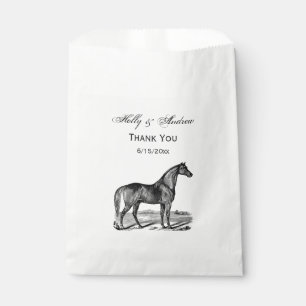 Sachets En Papier Cheval debout vintage