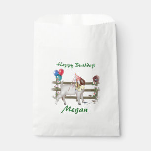 Sachets En Papier Chèvre personnalisée Anniversaire de fête Thème Fa