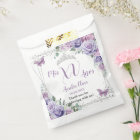Chic Fleurs de Lilas Violet Papillons Quinceañera