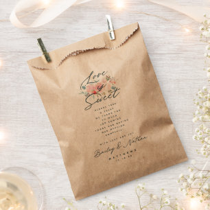 Sachets En Papier Chic French Garden Wedding L'amour est doux Traite